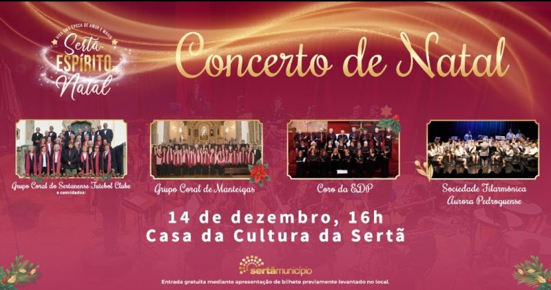 Concerto de Natal com Grupo Coral do Sertanense e convidados